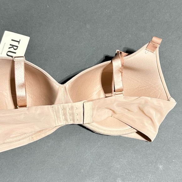 True & Co Women's Freewire Lightly Lined Mesh Bra In Dulce/ Nude Size L NEW - Picture 8 of 12